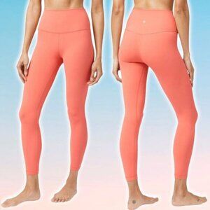 LULULEMON Align Pant II 25" Cool Size 4 Rustic Coral